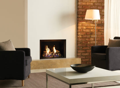 Gazco Riva2 500 Conventional Flue Log Effect Gas Fire with Edge Frame