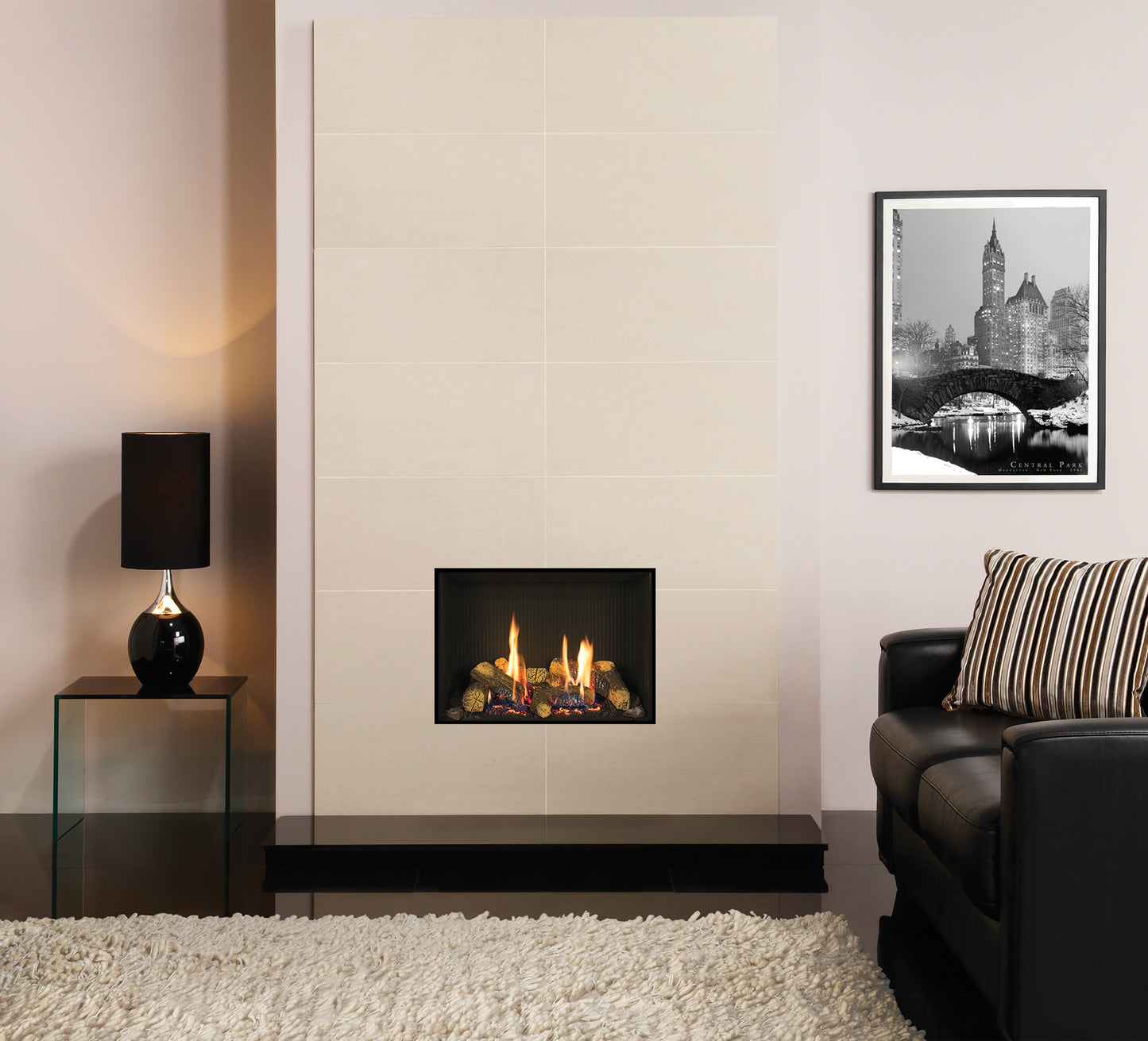 Gazco Riva2 500 Conventional Flue Log Effect Gas Fire with Edge Frame