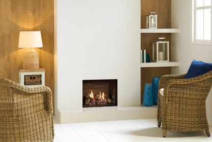 Gazco Riva2 500 Conventional Flue Log Effect Gas Fire with Edge Frame