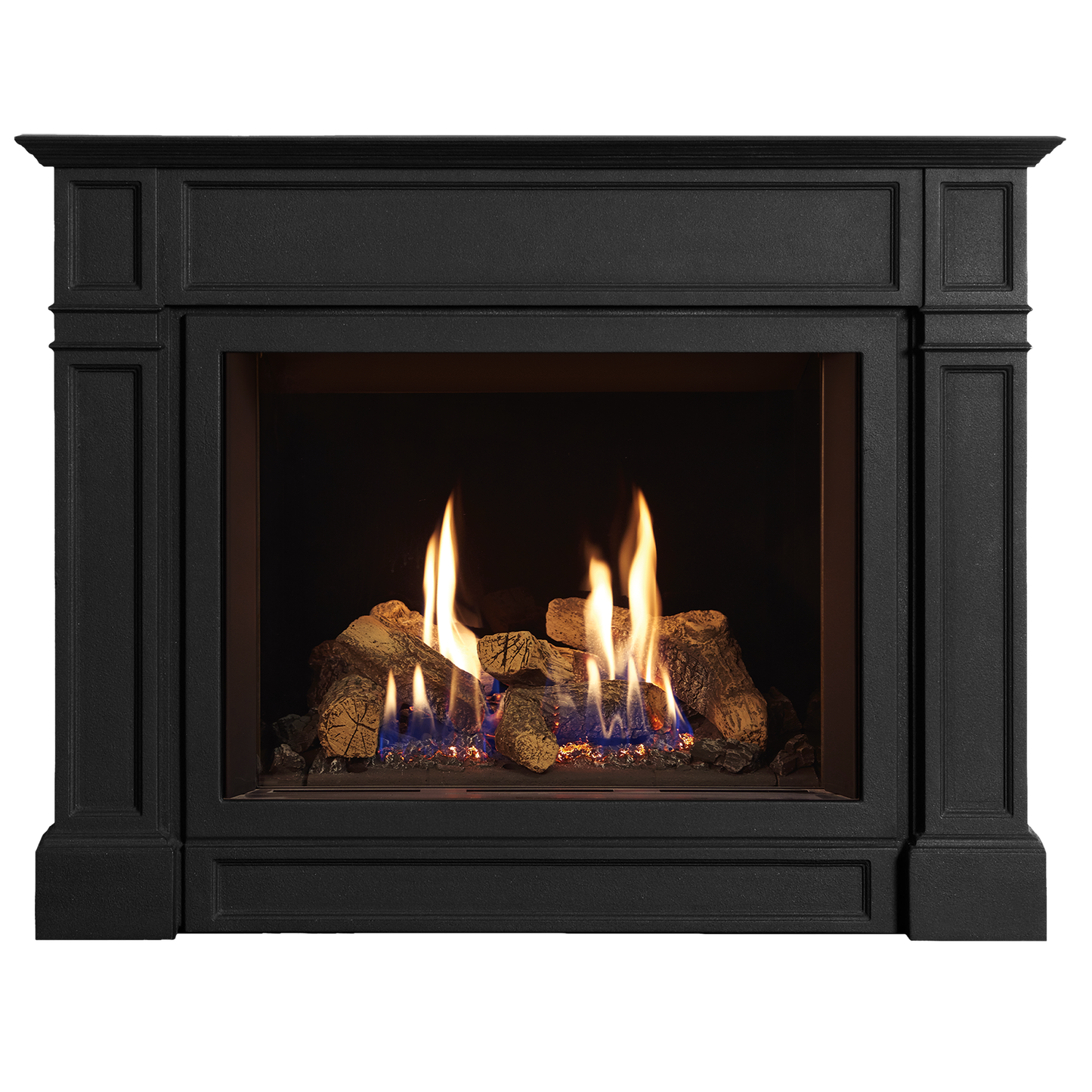 Gazco Riva2 500 Balanced Flue Log Effect Gas Fire with Ellingham Frame