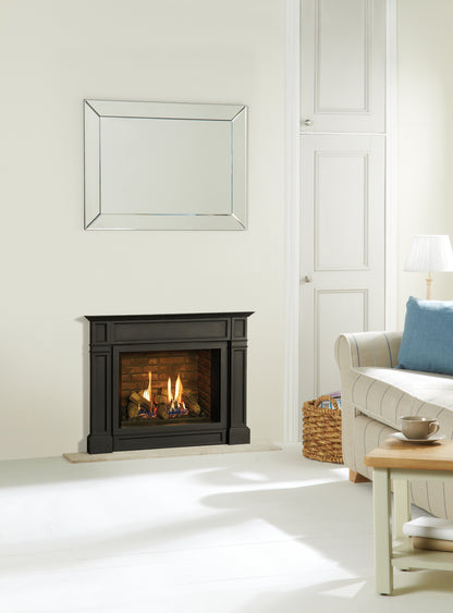 Gazco Riva2 500 Conventional Flue Log Effect Gas Fire with Ellingham Frame