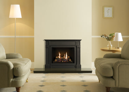 Gazco Riva2 500 Conventional Flue Log Effect Gas Fire with Ellingham Frame