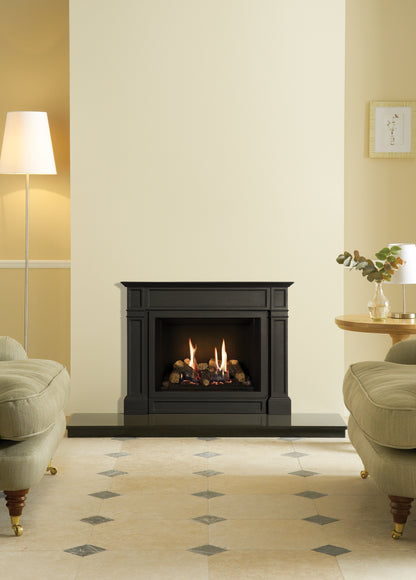 Gazco Riva2 500 Conventional Flue Log Effect Gas Fire with Ellingham Frame