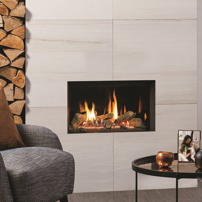 Gazco Riva2 600 Conventional Flue Log Effect Gas Fire with Edge Frame