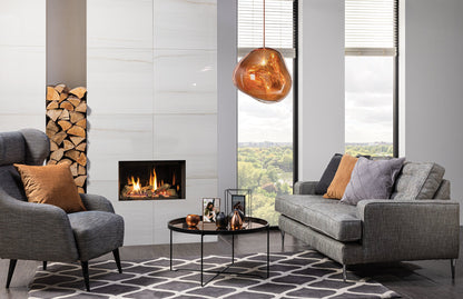 Gazco Riva2 600 Balanced Flue Log Effect Gas Fire with Edge Frame