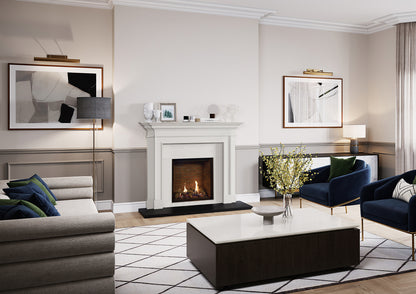 Gazco Riva2 600HL Conventional Flue Log Effect Gas Fire with Edge Frame