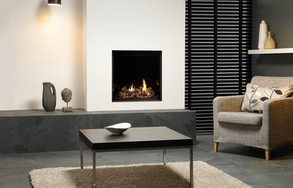 Gazco Riva2 600HL Conventional Flue Log Effect Gas Fire with Edge Frame