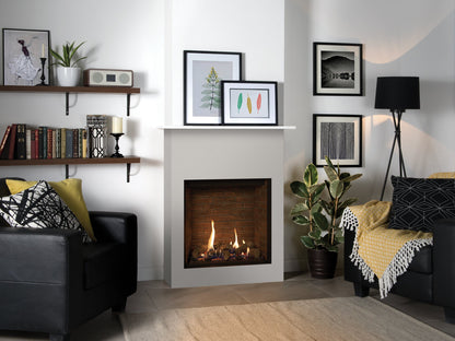 Gazco Riva2 600HL Conventional Flue Log Effect Gas Fire with Edge Frame