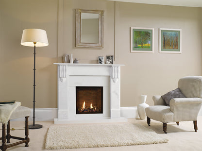 Gazco Riva2 600HL Conventional Flue Log Effect Gas Fire with Edge Frame