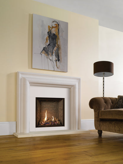 Gazco Riva2 600HL Conventional Flue Log Effect Gas Fire with Edge Frame