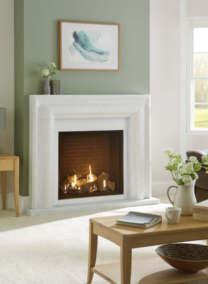 Gazco Riva2 750HL Conventional Flue Log Effect Gas Fire with Edge Frame