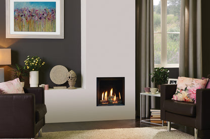 Gazco Riva2 400 Conventional Flue Log Effect Gas Fire with Edge Frame
