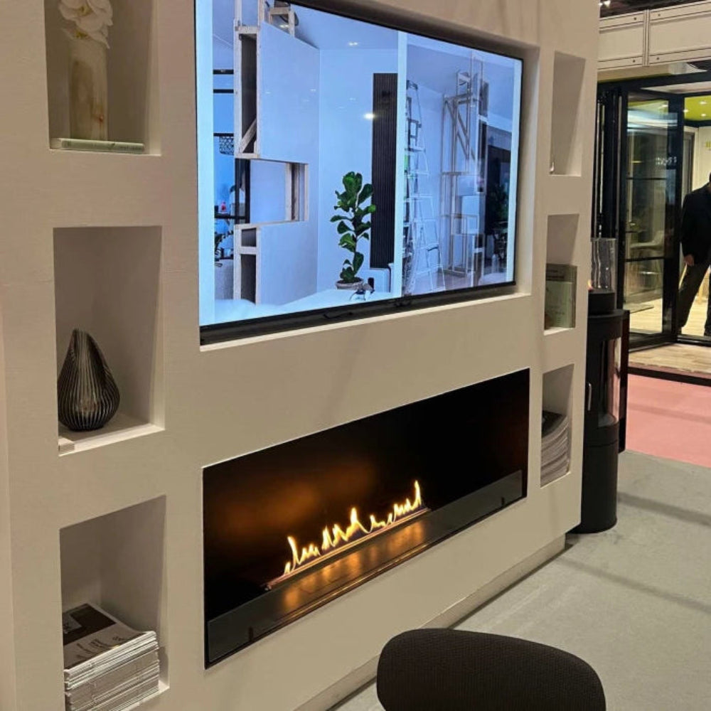 ScandiFlame Incerto One5 1500 Manual Bioethanol Insert Fire 1500mm wide