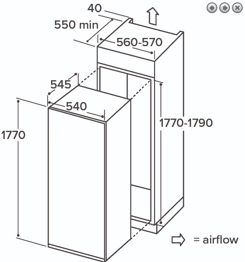 CDA Side-by-Side Fridge & Freezer Pack CRI621 & CRI681 Twin Set