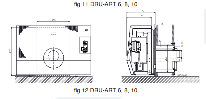 Dru Arts Gas Balanced Flued Wall Mounted Gas Heaters In Ivory White