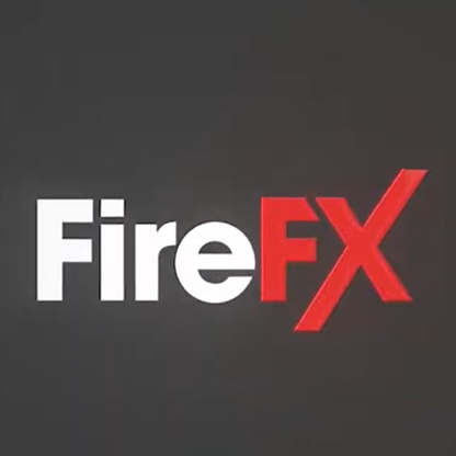 FireFX logo on a black background