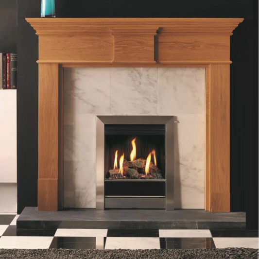 Gazco Logic HE Balanced Flue Log Effect Gas Fire with Tempo Frame