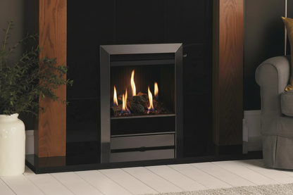 Gazco Logic HE Balanced Flue Log Effect Gas Fire with Tempo Frame