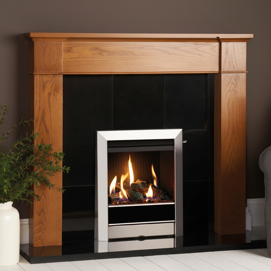 Gazco Logic HE Conventional Flue Log Effect Gas Fire with Tempo Frame