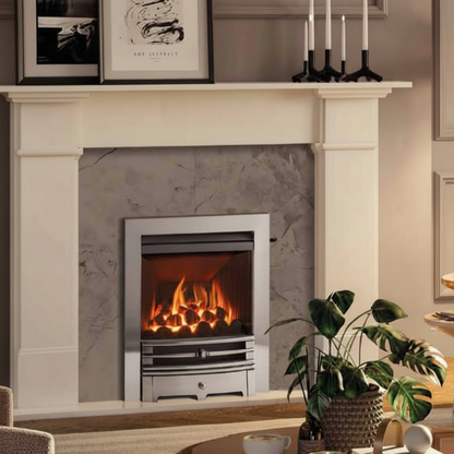 Gazco Logic HE Conventional Flue Chartwell Steel
