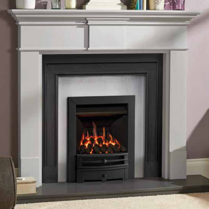 Gazco Logic HE Conventional Flue Matt Black Chartwell