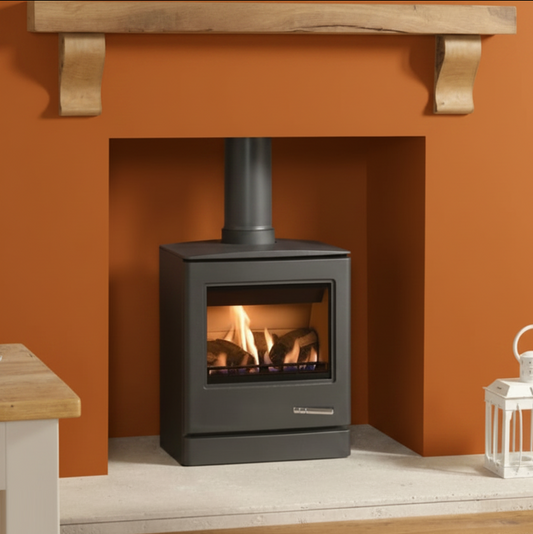 Gazco Yeoman CL5 Conventional Flue Gas Stove – High Efficiency Log Effect Gas Stove