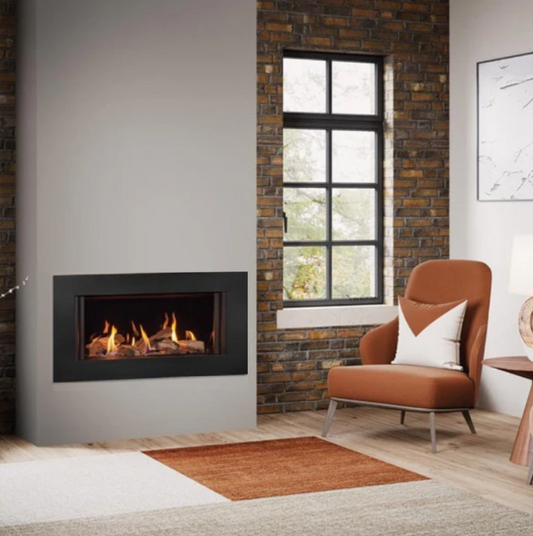 Gazco Onyx Avanti 85 Balanced Flue Log Effect Gas Fire with Expression Frame