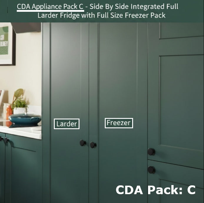 CDA Side-by-Side Fridge & Freezer Pack CRI621 & CRI681 Twin Set