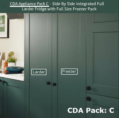 CDA Side-by-Side Fridge & Freezer Pack CRI621 & CRI681 Twin Set