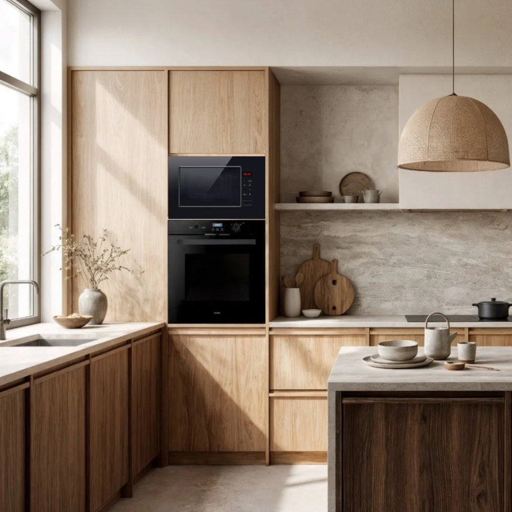 Solgaz Kopia SPG-90-1-1 built-in gas oven in black glass, Oven, Grill & Rotisserie, 67 Litres
