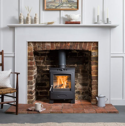 Hamlet 5 Solid Fuel Stove in Custom Bold Colours for Wood/Multi Fuel 5kw with 9m Flue