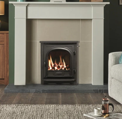 Gazco Logic HE Balanced Flue Coal Effect Gas Fire with Stockton Frame