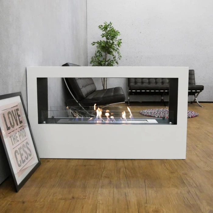 ScandiFlames Lansing Island Bioethanol Flueless Real Flame Fireplace