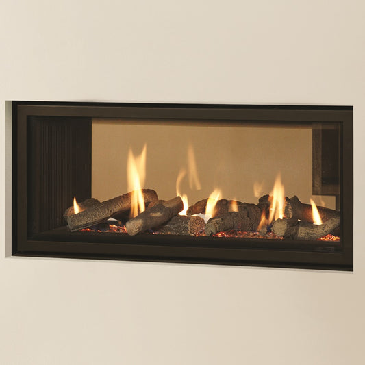Gazco Studio 2 Duplex Balanced Flue Gas Fire with Edge Frame