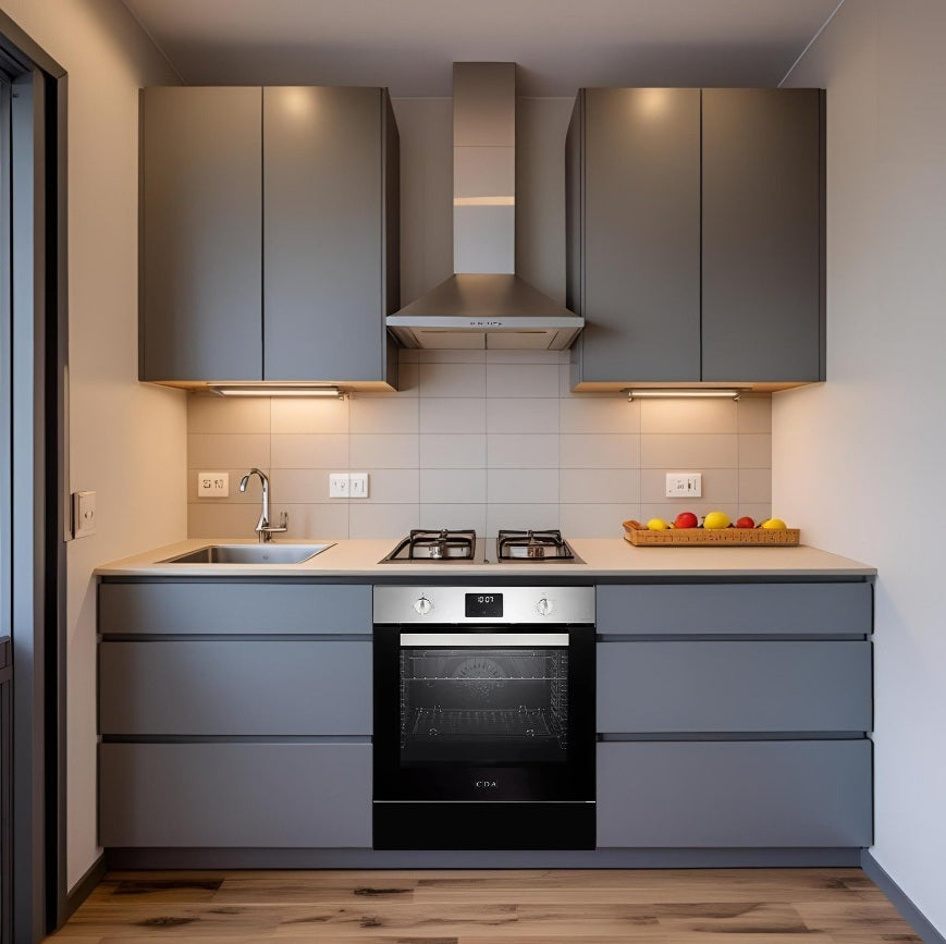 Under Counter Built in Gas Oven, Electric Grill & Warming Drawer SCD720BK-(Gas Fan Oven)