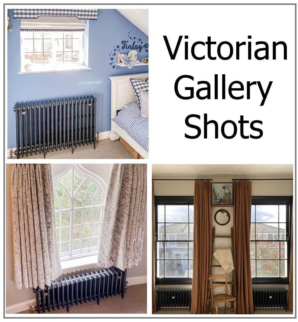 Victorian Cast Iron Radiator–4 Column 19 Section,460 High by W1193 by D140mm, (Primed Grey)