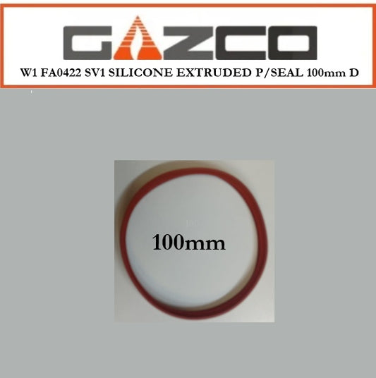 Gazco Balanced Flue Fire Inner Seal Replacement W1 FA0422 SV1 Extruded P-Seal 100mm