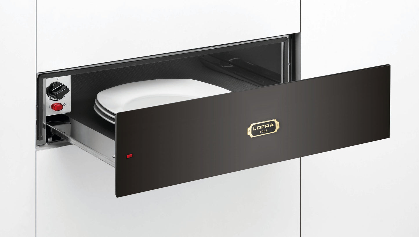 DOLCEVITA I66A 60CM INTEGRATED BUILT IN WARMING DRAWER MATT BLACK AND BRONZE
