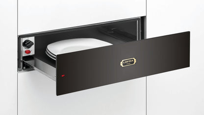 DOLCEVITA I66A 60CM INTEGRATED BUILT IN WARMING DRAWER MATT BLACK AND BRONZE
