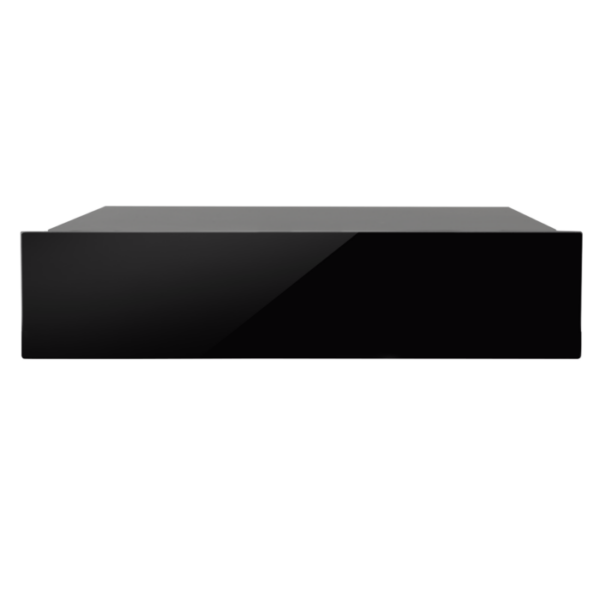 Nero 140 Black Glass Integrated Warming Drawer 60cm-(H x W x D)14.5cm x 56cm x 54.5cm