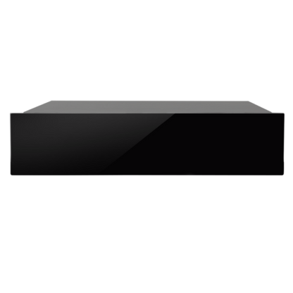 Nero 140 Black Glass Integrated Warming Drawer 60cm-(H x W x D)14.5cm x 56cm x 54.5cm