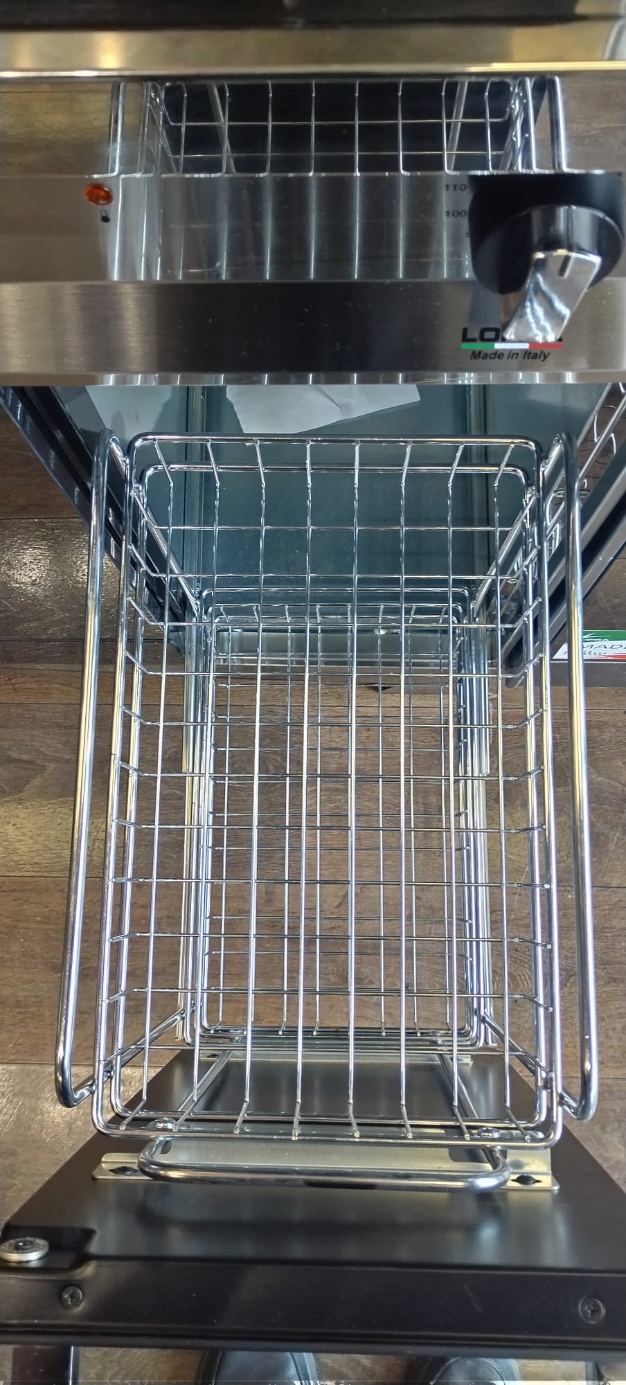 Lofra MT96MF/C 90cm Dual Fuel Range Cooker Stainless–Multifunction Oven Pull-Out Trolley Basket