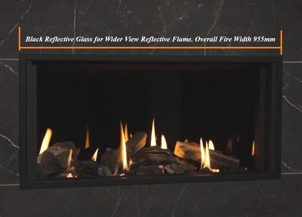 Gazco Onyx Avanti 85-2 Conventional Flue Log Effect Gas Fire with Expression Frame