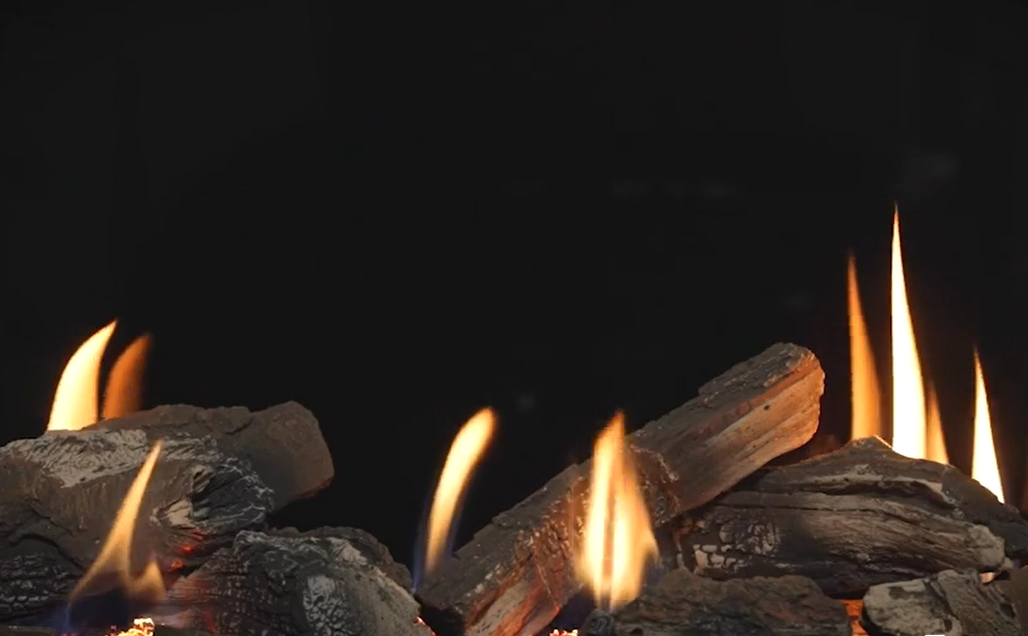 Gazco Onyx Avanti 85 Balanced Flue Log Effect Gas Fire with Edge Plus Frame