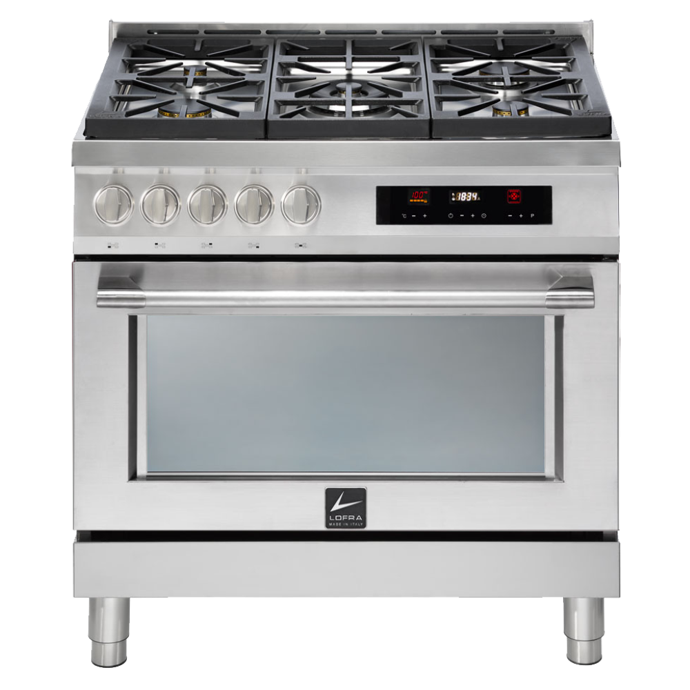Lofra Italia 90G ASG 96WGVGT/AEO Stainless Large Oven Gas Range Cooker 90cm