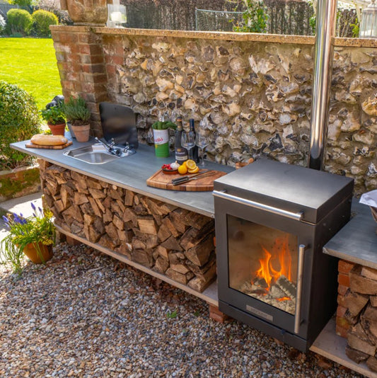 BBQube Solid Fuel Grill & Heater for Outdoor Use