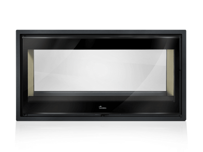Lacunza Nickel Double Sided Wood Burning Stove Range for Ireland