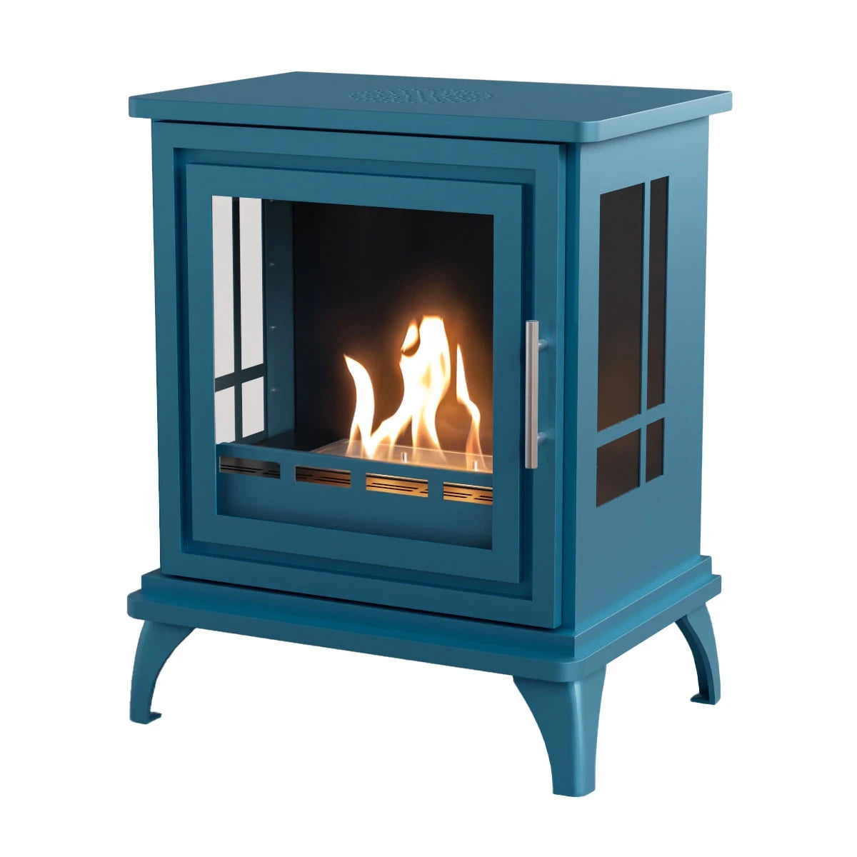 ScandiFlame Traditional Nashville Bioethanol Flueless Real Flame Fire Stove