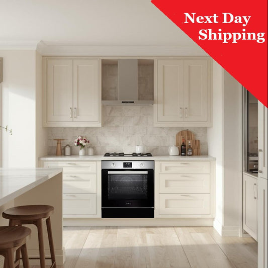 Double Cavity Gas Oven Grill & Electric Warming Drawer SCD720BK for Under Counter