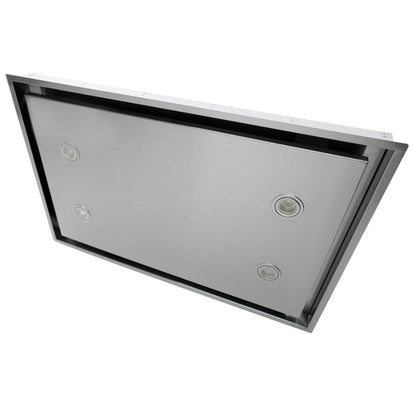 CDA EVX90SS Integrated 90 by 60cm Chimney Ceiling Hood